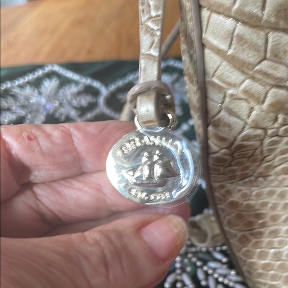 Brahmin Gold Croc Embossed Women's Bag - Picture 5 of 9